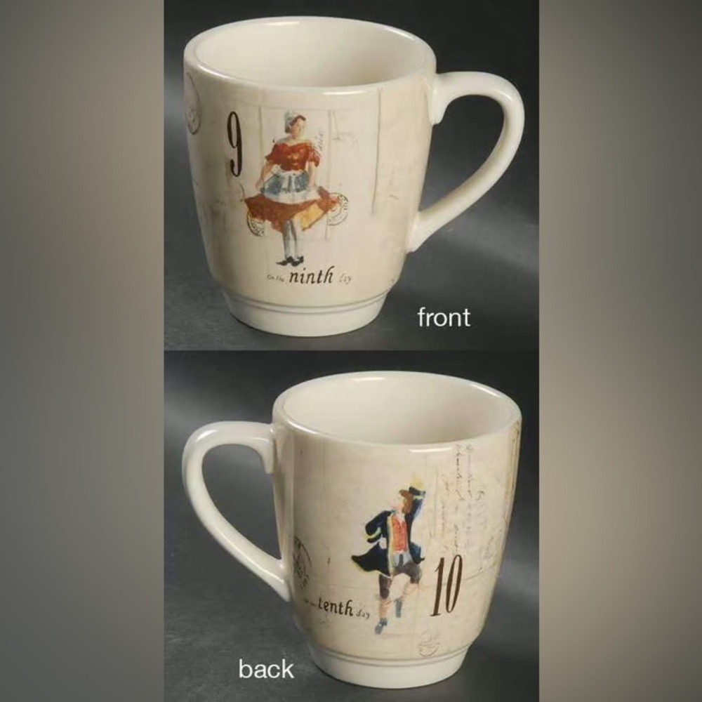 Williams-Sonoma Twelve Days of Christmas #9, 10, Mug